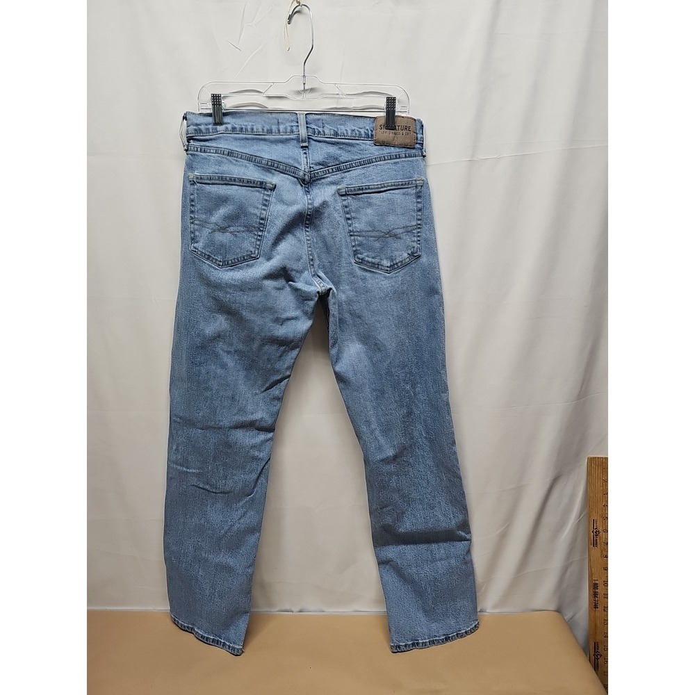 Levi's Mens Blue Relaxed Fit Strauss Signature Stretch Denim Jeans Size 32x32 - Picture 12 of 16